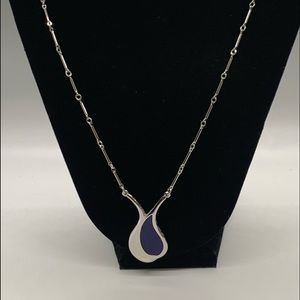 ✨ 2021 SALE Silver / Blue Sarah Coventry Necklace